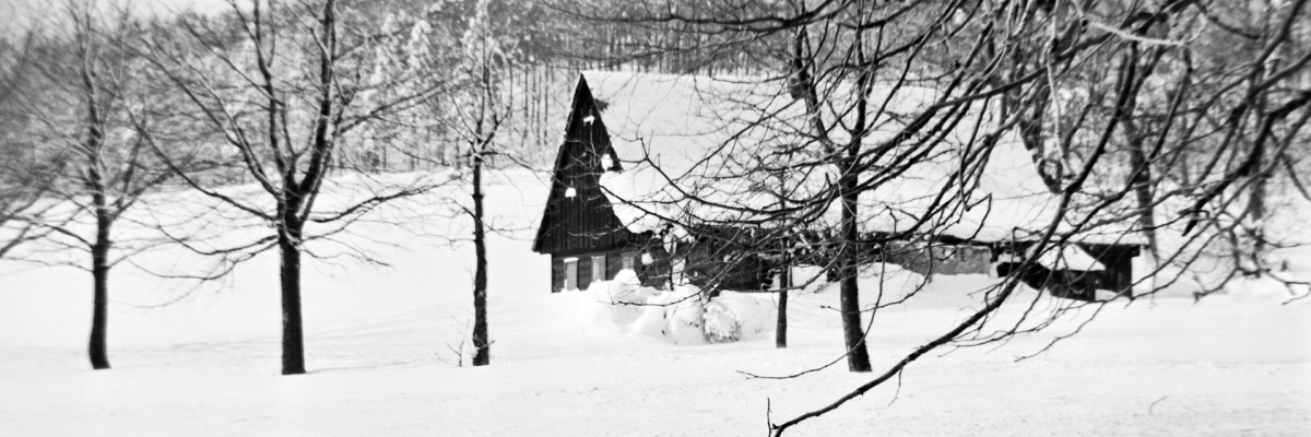 Online výstava Foto Vilibald Liebscher, téma Tolštejn v zimě