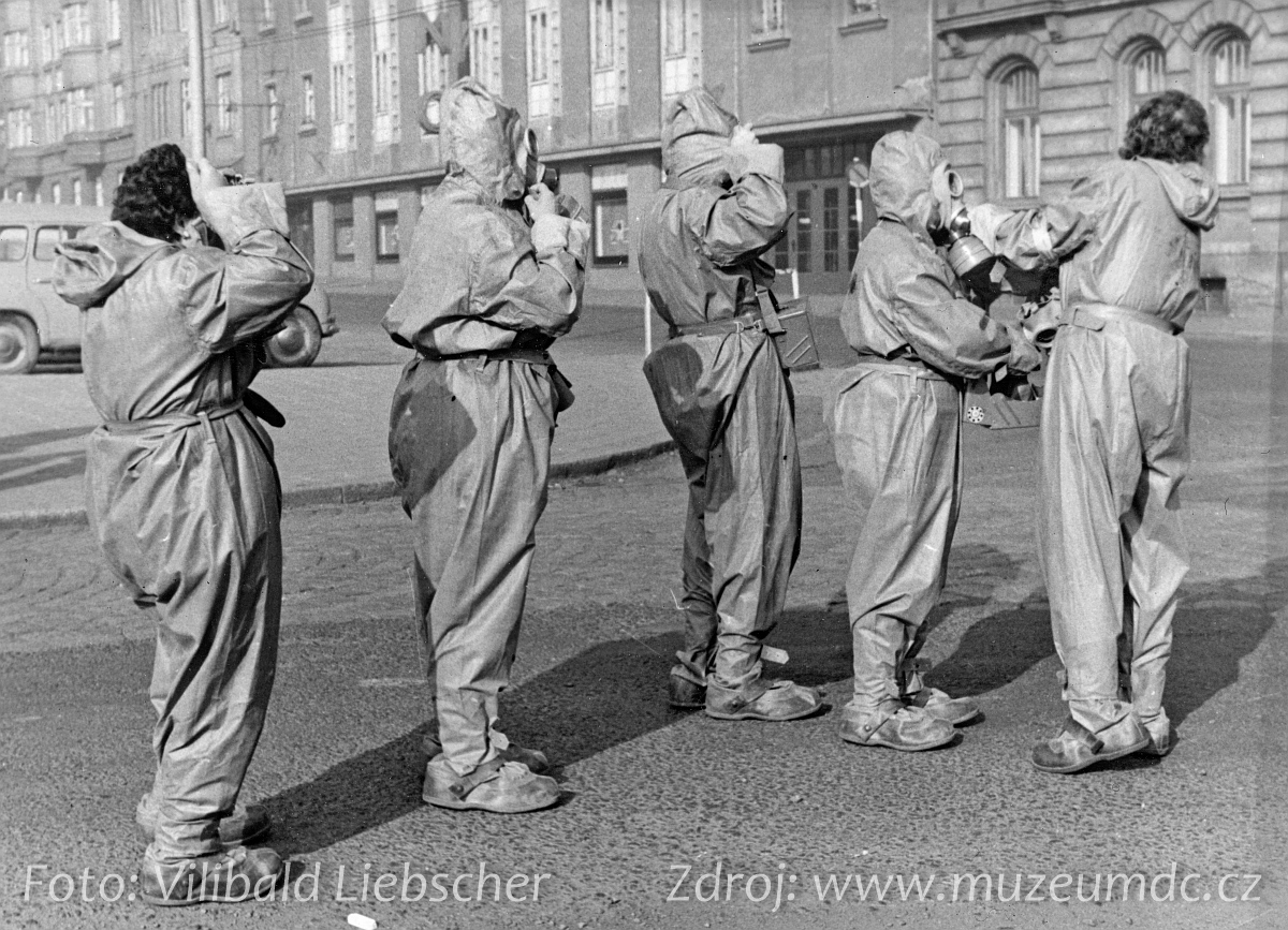 Cvičení civilní obrany v Děčíně