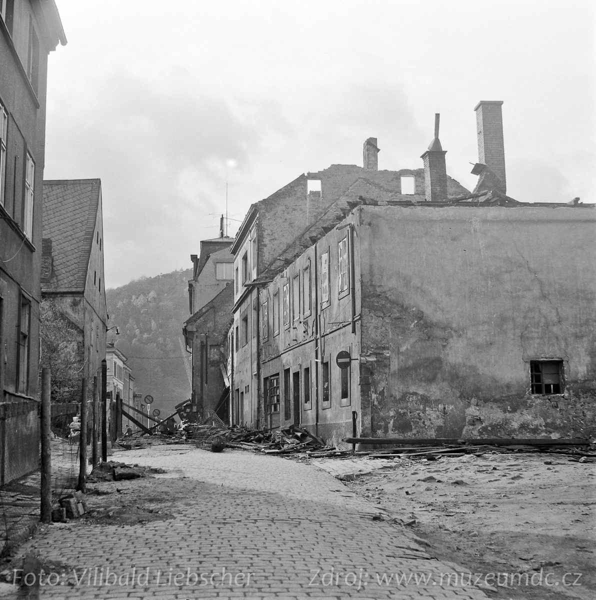 Bourání původní Hrnčířské ulice, Děčín