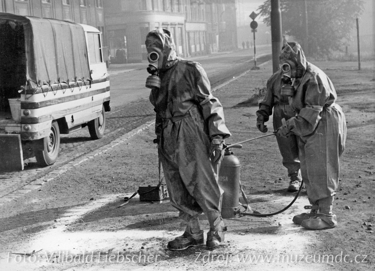 Cvičení civilní obrany v Děčíně