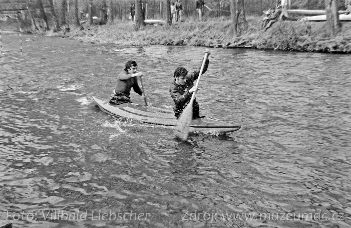 Vodní slalom na Ploučnici, Děčín III - Staré Město, 70. léta 20. století