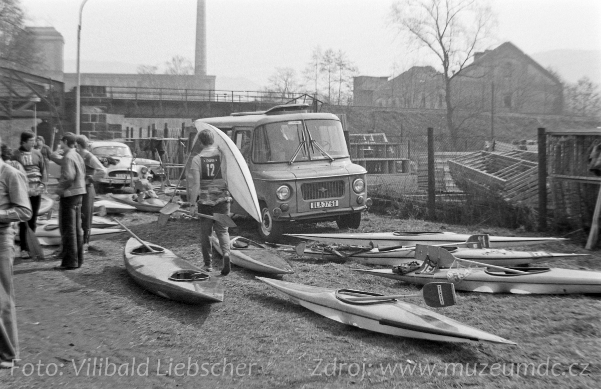 Vodní slalom na Ploučnici, Děčín III - Staré Město, 70. léta 20. století