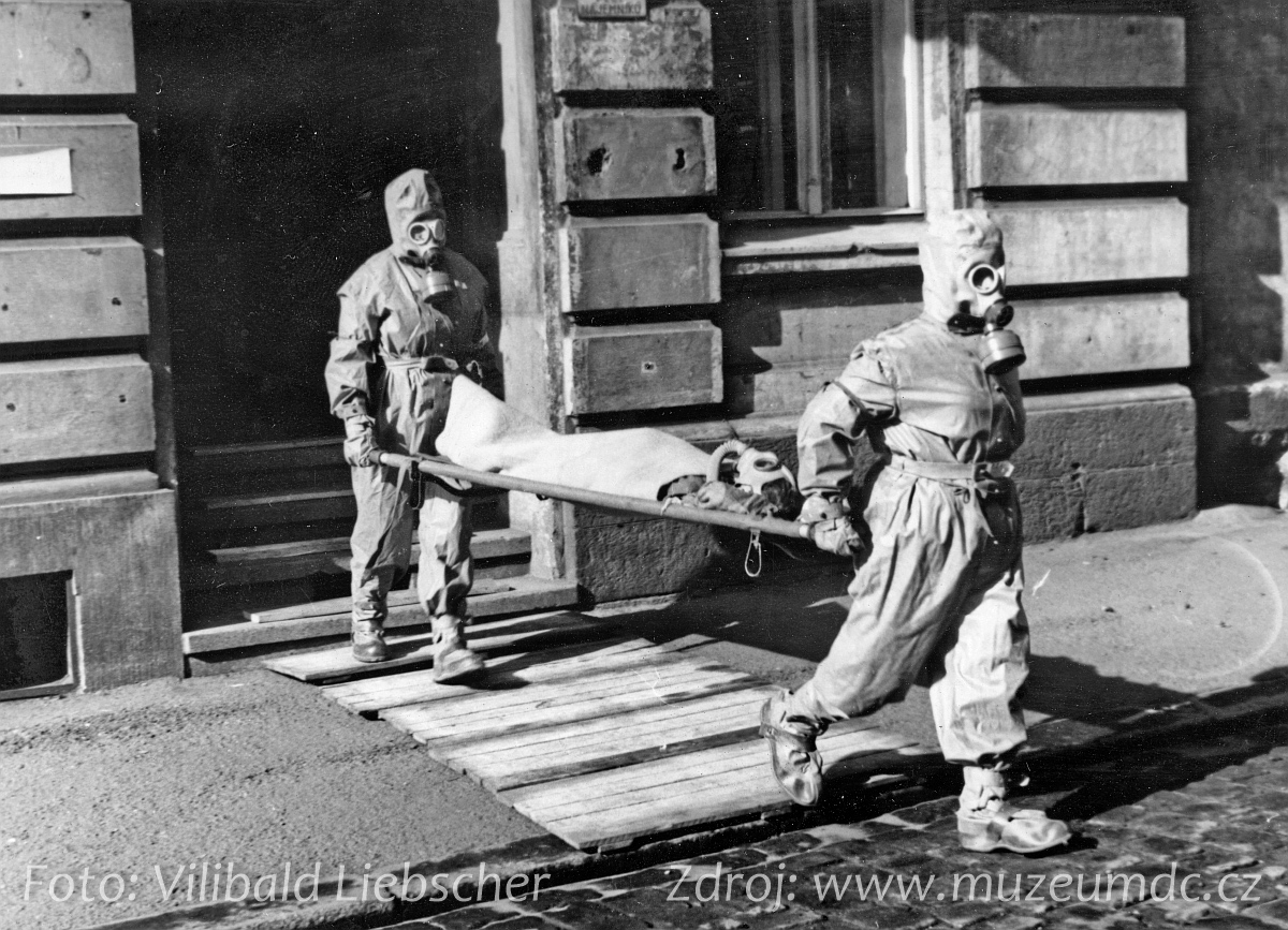 Cvičení civilní obrany v Děčíně