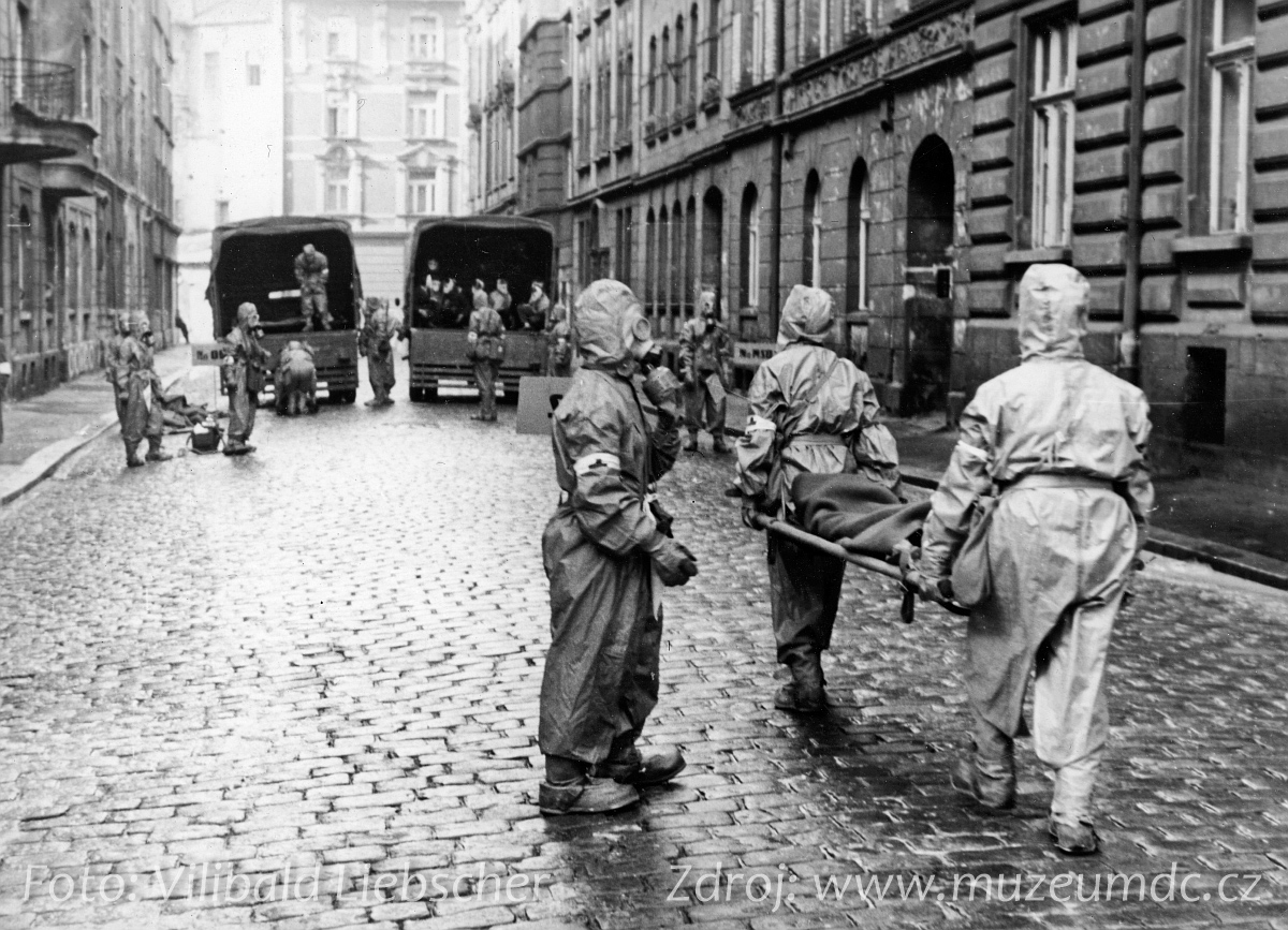 Cvičení civilní obrany v Děčíně