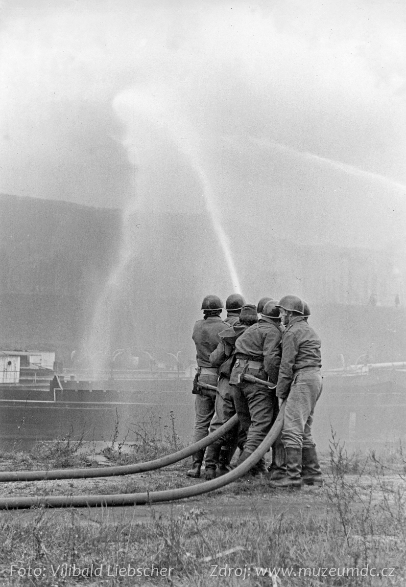 Cvičení civilní obrany v Děčíně